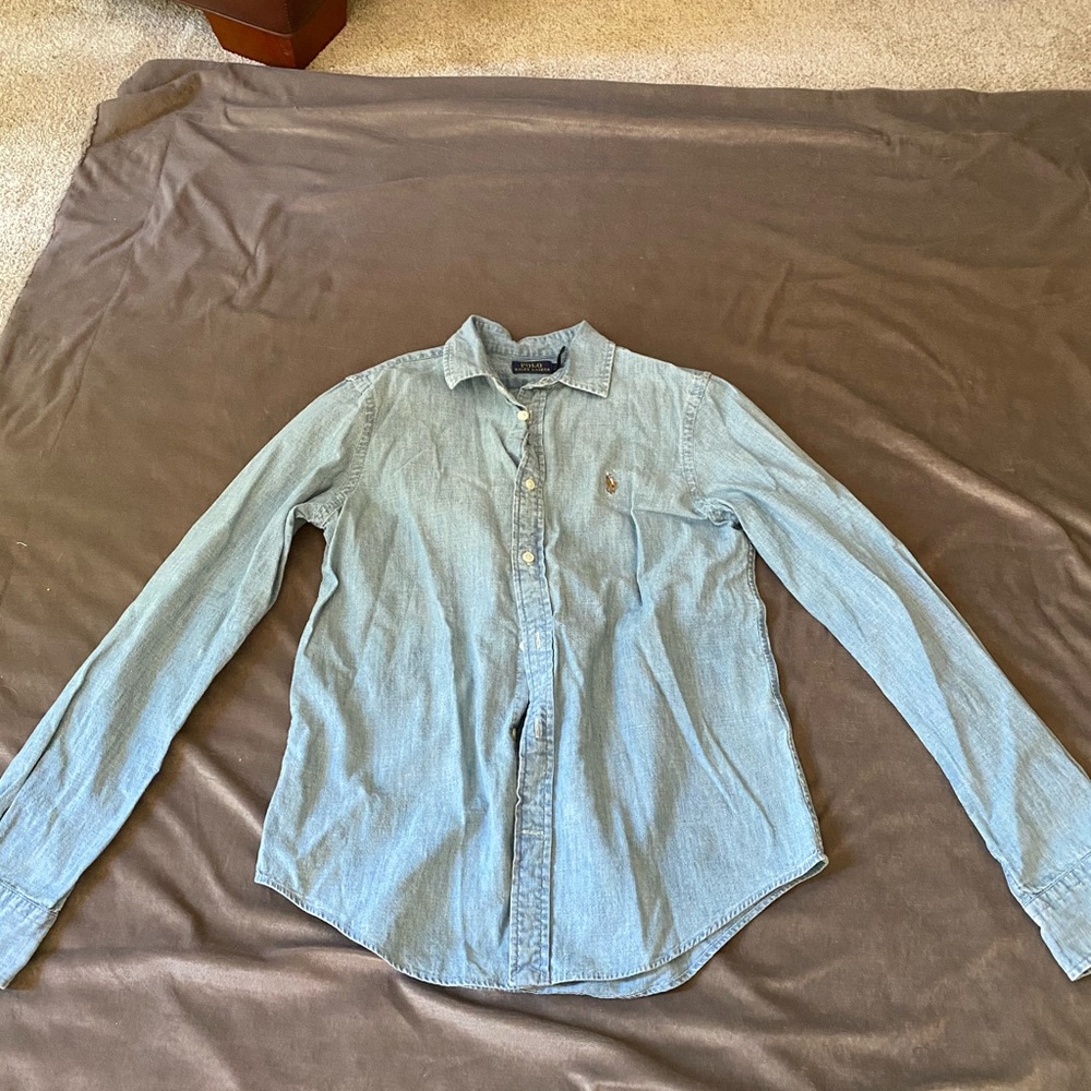 Polo Ralph Lauren Light Blue Denim Button Down